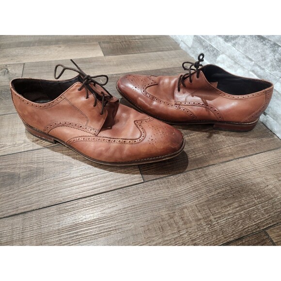 Florsheim Mens Wingtip Dress Shoes Castellano  Brown 14137-257 Size: 14 EEE - Picture 1 of 10